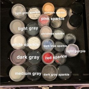 dip/acrylic powder and glitter for nails